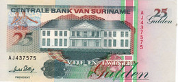 Surinam 25 Gulden 1998 UNC P-138c "free Shipping Via Regular Air Mail (buyer Risk)" - Surinam