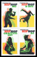 Etats-Unis / United States (Scott No.5483a - Hip Hop) [**] MHN Bloc Of 4 - Ongebruikt