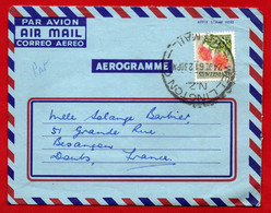 -- AEROGRAMME / WELLINGTON  AIR MAIL  / à DESTINATION DE LA FRANCE -- - Covers & Documents