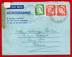 -- AEROGRAMME / PARAPARAUMU - N.Z -  / à DESTINATION DE LA FRANCE -- - Storia Postale