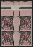 Colonies Groupe St Pierre & Miquelon Bloc De 4 Sans Millésime N°98A** Variété 0 & 5 Espacés à Normal Signé Calves - Unused Stamps