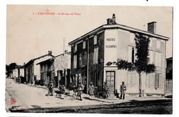 CPA-10-AUDE-  CHAVANGES .LE BUREAU DE POSTE. NOMBREUX FACTEURS  CIRCULEE 1908  BE - Otros & Sin Clasificación