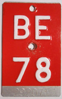 Velonummer Bern BE 78 - Number Plates