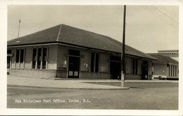 Aruba, N.A., SAN NICHOLAS, Post Office, RPPC Postcard - Aruba