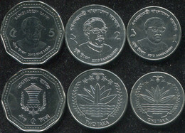 Bangladesh Coins Set #5. 2010-2012 (3 Coins. AUnc-Unc) - Bangladesh