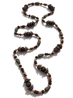 Vintage Ethnic Berber Handmade African Niger Tuareg Necklace Wood Tribal Jewelry - Collares/Cadenas