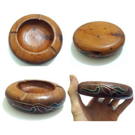 Ashtray Wooden Made Lumber Of Wood Thuya 100% Handmade From Morocco Thuja Wood - Sonstige & Ohne Zuordnung