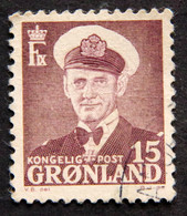 Greenland 1950 Frederik LX  MiNr.31a( Lot E 2376) - Oblitérés