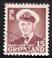 Greenland 1950 Frederik LX  MiNr.31a( Lot E 2377) - Oblitérés