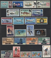 British Virgin Islands (09) 1965 - 1978. 45 Different Stamps & 2 Miniature Sheets. Mint & Used. Hinged. - Iles Vièrges Britanniques