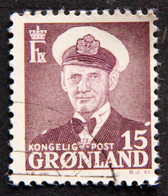 Greenland 1950 Frederik LX  MiNr.31a( Lot E 2387) - Gebruikt