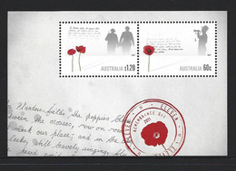 Australia 2011 Rememberance Day Miniature Sheet MNH - Mint Stamps