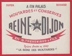 Buvard MOUTARDES Et  CONSERVES Reine De Dijon Ets G.Theveniaud é Fils - Bank & Insurance