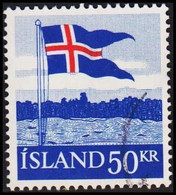 1958. ISLAND. FLAG 50 KR.  (Michel 328) - JF523036 - Used Stamps