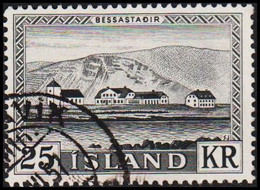 1957. ISLAND. Bessastadir. 25 Kr.  (Michel 319) - JF523038 - Gebruikt