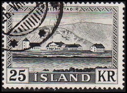 1957. ISLAND. Bessastadir. 25 Kr.  (Michel 319) - JF523039 - Usados