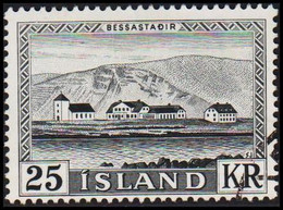 1957. ISLAND. Bessastadir. 25 Kr.  (Michel 319) - JF523040 - Oblitérés