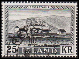 1957. ISLAND. Bessastadir. 25 Kr.  (Michel 319) - JF523046 - Oblitérés