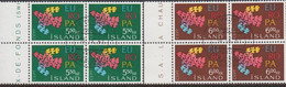 1961. ISLAND. EUROPA CEPT Complete Set In 4-blocks Cancelled First Day Of Issue.  (Michel 354-355) - JF523074 - Oblitérés