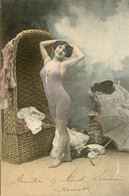 Baigneuse * Série De 3 CPA 1904 * Femme Maillot De Bain Mode * Art Nouveau - Moda