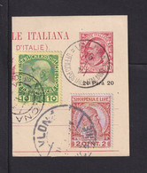 Briefstück Albanische Und Österreichische Marke - Albanien