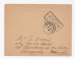 ENVELOPPE DE SAINT PIERRE ET MIQUELON POUR AVRANCHES DU 02/07/1926 - Cartas & Documentos