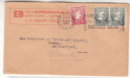 Irlande - Lettre De 1949 - Oblit Bail Atha Cliath - Exp Vers Bern - - Brieven En Documenten