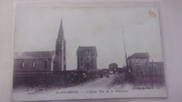 93 BLANC MESNIL - L'EGLISE ET LA RUE DE LA REPUBLIQUE EDIT MANSELVE  1916 - Altri & Non Classificati