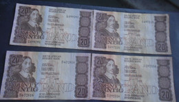 SOUTH AFRICA , P 121c, 20 Rand, Nd 1990, VF To EF , 5 Notes - South Africa