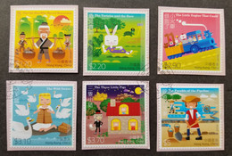 Hong Kong Folklore 2015 Rabbit Swan Pig Train Wolf Train Cartoon (stamp) USED - Gebruikt