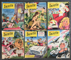 Lot De 6 Revues La Semaine De Suzette 1956 N° 2/3/15/35/41/42 - Wholesale, Bulk Lots