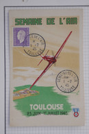 BA2  FRANCE BELLE CARTE  1945 SEMAINE DE L AIR +++DULAC +TOULOUSE+AFFRANCH. PLAISANT - 1927-1959 Briefe & Dokumente