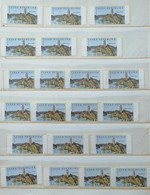 Czech Rep.Castle ATM Stamps 21 Values MNH** - Unused Stamps