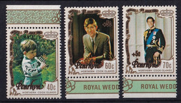 PENRHYN 1981 SET 3 STAMPS ROYAL WEDDING  MNH - Penrhyn