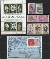 British Virgin Islands (10) 1978 - 1985. 43 Different Stamps & 3 Miniature Sheets. Mint. Hinged. - Iles Vièrges Britanniques