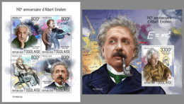 TOGO 2019 MNH Albert Einstein M/S+S/S - OFFICIAL ISSUE - DH1933 - Albert Einstein