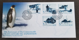 Ross Dependency 50th Antarctic Expedition 2007 Penguin Airplane Ship (FDC) - Altri - Oceania