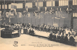 CPA 89 SENS CONCOURS DE PECHE 1905 LE BANQUET SOUS LA HALLE - Sens