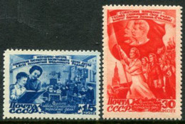 SOVIET UNION 1947 Women's Day LHM / *.  Michel  1114-15 - Neufs