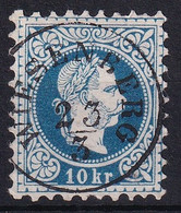 MiNr. 38 Österreich 1867 1. Juni/1. Sept. Freimarken: Kaiser Franz Joseph - Mit Vollstempel WIESENBERG - Gebraucht