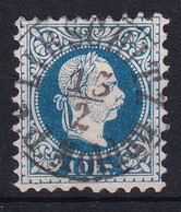 MiNr. 38 Österreich 1867 1. Juni/1. Sept. Freimarken: Kaiser Franz Joseph - Mit Vollstempel LEIBSCHITZ A. D. MOLDAU - Gebraucht