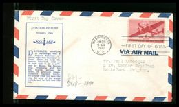 USA - FDC 1941 -   AIR MAIL   6 Cents    Con Fascetta Di Censura Di " Geoffnet " -  WWII Occupazione Tedesca - 1941-1950