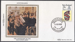 Ca0608 NEW ZEALAND 1983, SG 1303 Centenary Of The Salvation Army,  FDC - Briefe U. Dokumente