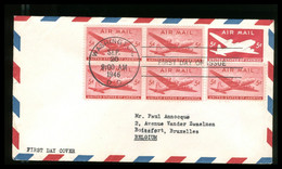 USA - FDC 1946 - AIR MAIL 5 Cents   Regular Air Mail Series - 1941-1950