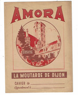 Protège Cahier + Buvard AMORA La Moutarde  De Dijon Tour Du Guet De Philippe Le Bon - Mosterd