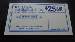 SPITZBERGEN  Island Creek Stores Company , P Unl, 25 Dollars , ND 1915 , UNC  Neuf,  Booklet , 95% Discount - Norvegia
