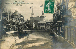 LUNA PARK Luna Park * Carte Photo Fête Foraine Cirque Circus * Arrivée D'un Bateau Lac Water Chute * Attraction Paris - Otros & Sin Clasificación