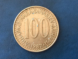 Münze Münzen Umlaufmünze Jugoslawien 100 Dinar 1987 - Yugoslavia