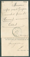 Imprimé Exp. Par L'Enregistrement Des Domaines  Cachet Sc ETALLE 25 Juillet 1893 Vers SIBRET + à L'intérieur Reçu Postal - Franchise