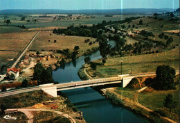 CPSM  (70)       JUSSEY     Vue Aérienne  Le Pont De Cendrecourt Sur La Saône - Jussey